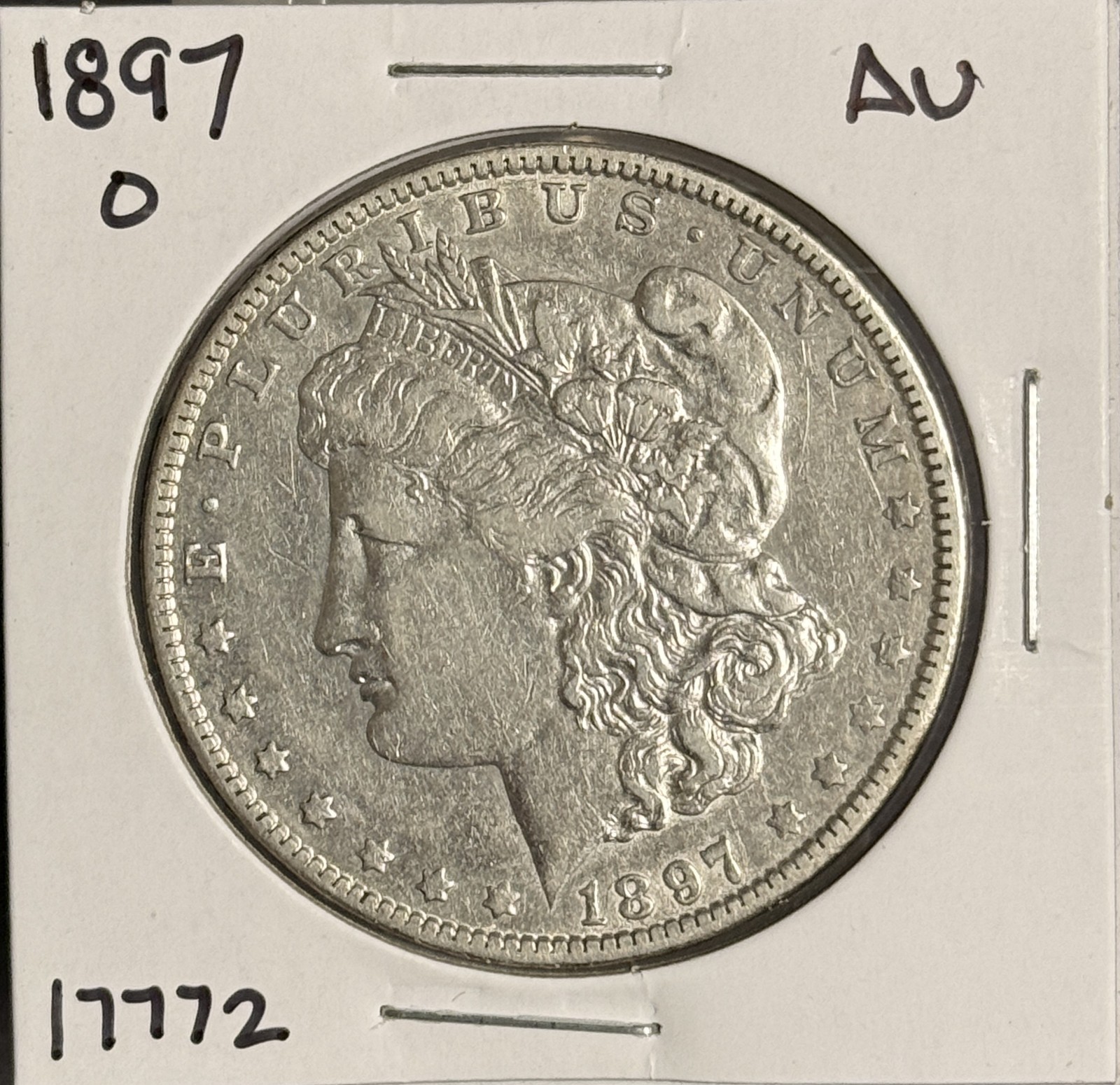 1897-O Morgan Silver Dollar, AU Details, (17772)