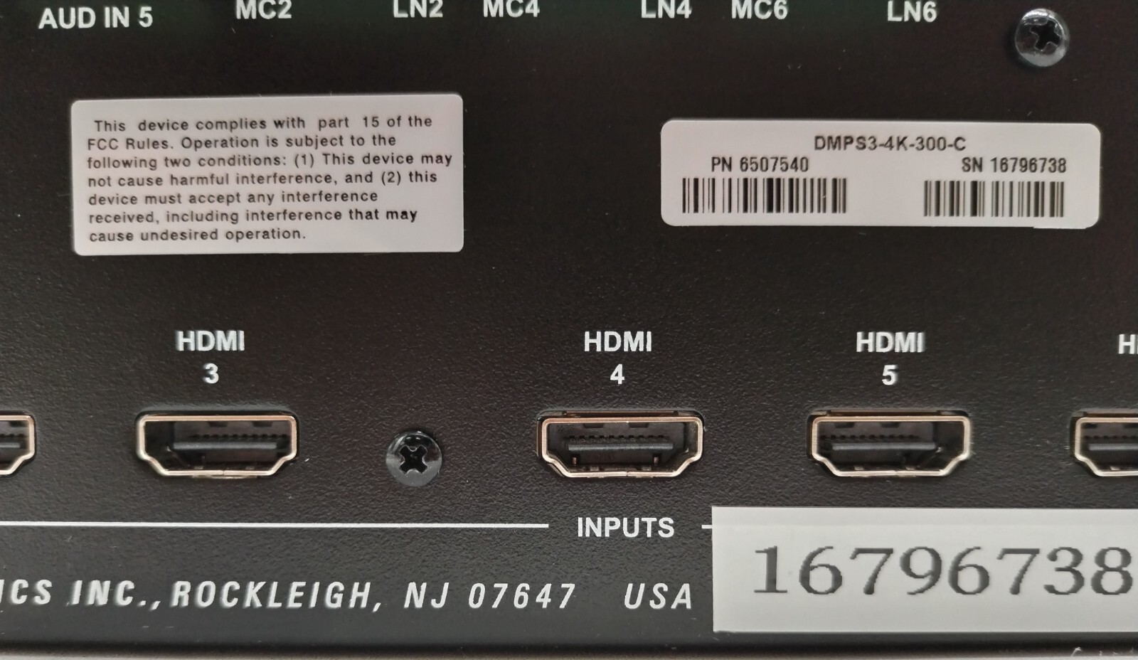 CRESTRON DMPS3-4K-300-C DIGITAL MEDIA 4K PRESENTATION SYSTEM