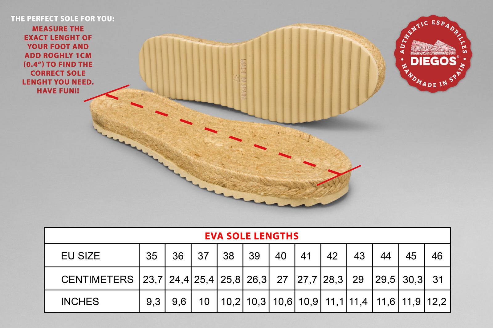 Espadrilles flat EVA soles with full rubber | 100% made in Spain | Woman & Men