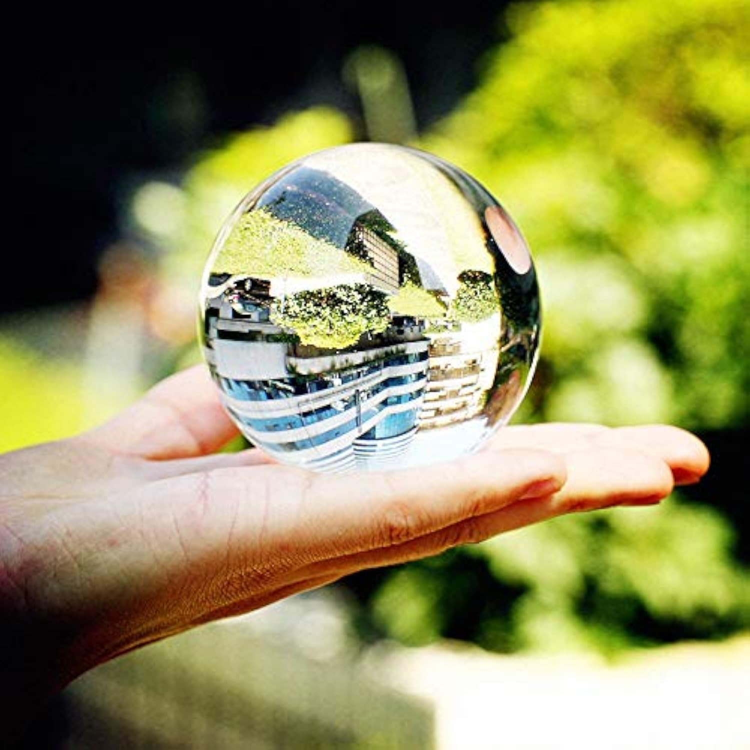 Small Size 65Mm Clear Acrylic Contact Juggling Ball for Beginners & Transparent