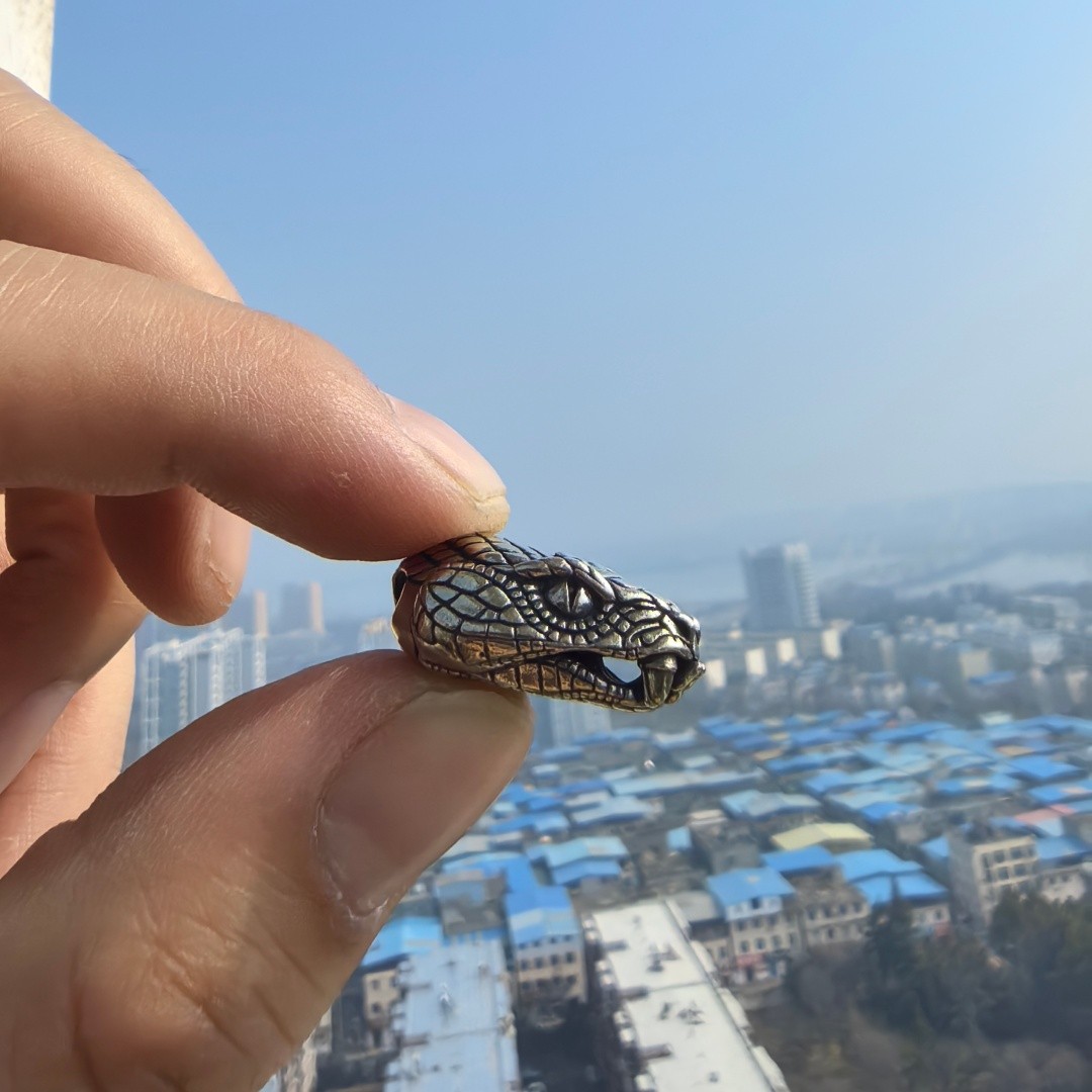 Cupronickel Snake Pendant Weaving Rope Jewelry Knife pendant