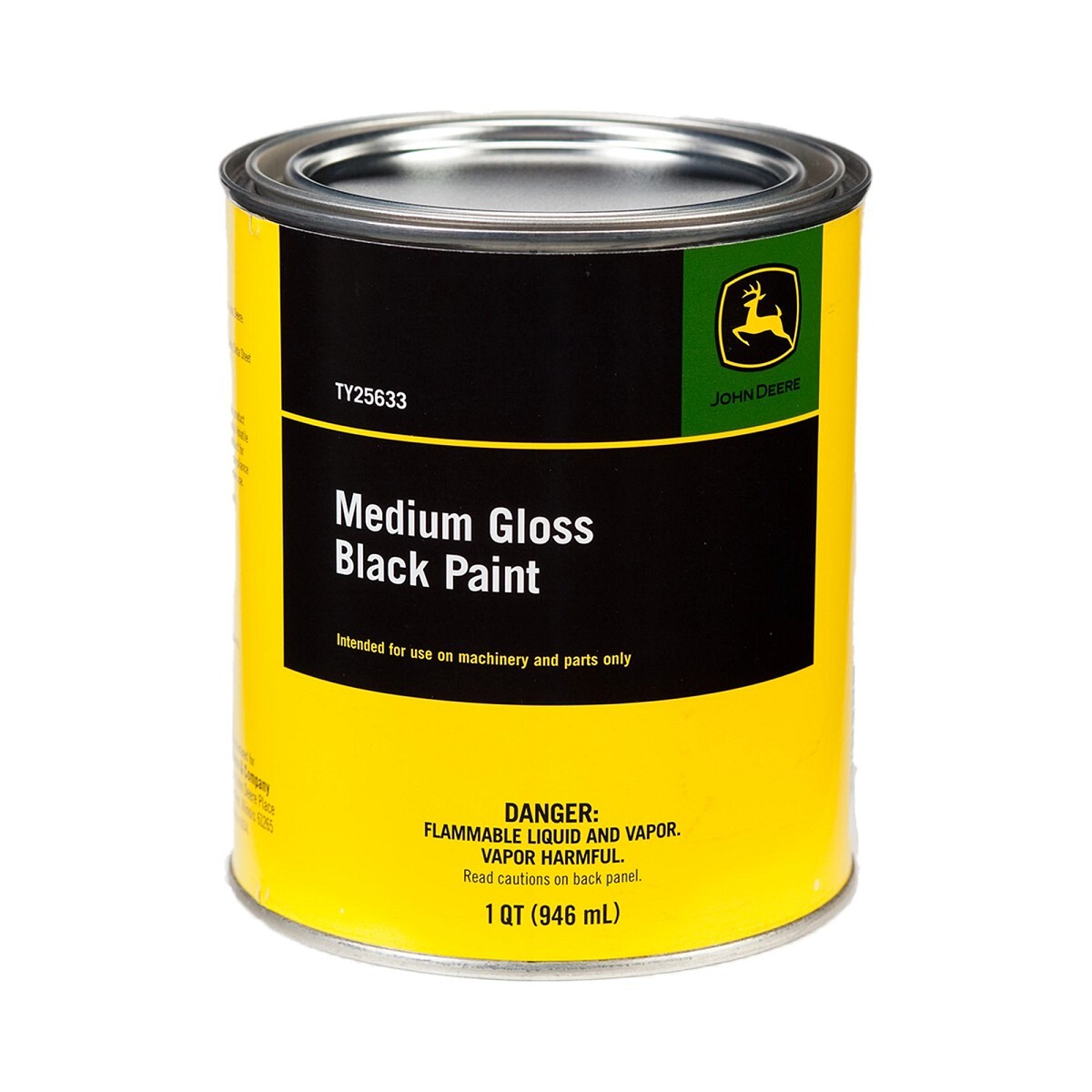 John Deere Ag & Turf High Gloss Black Paint 1 Quart - TY25668
