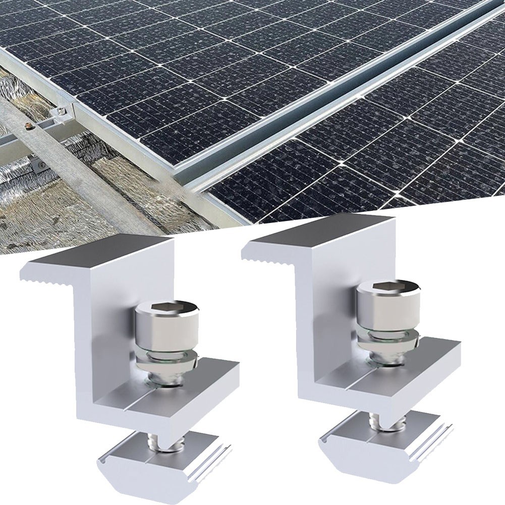 Adjustable End Clamp for Solar Panel Bracket Convenient Z Style Design