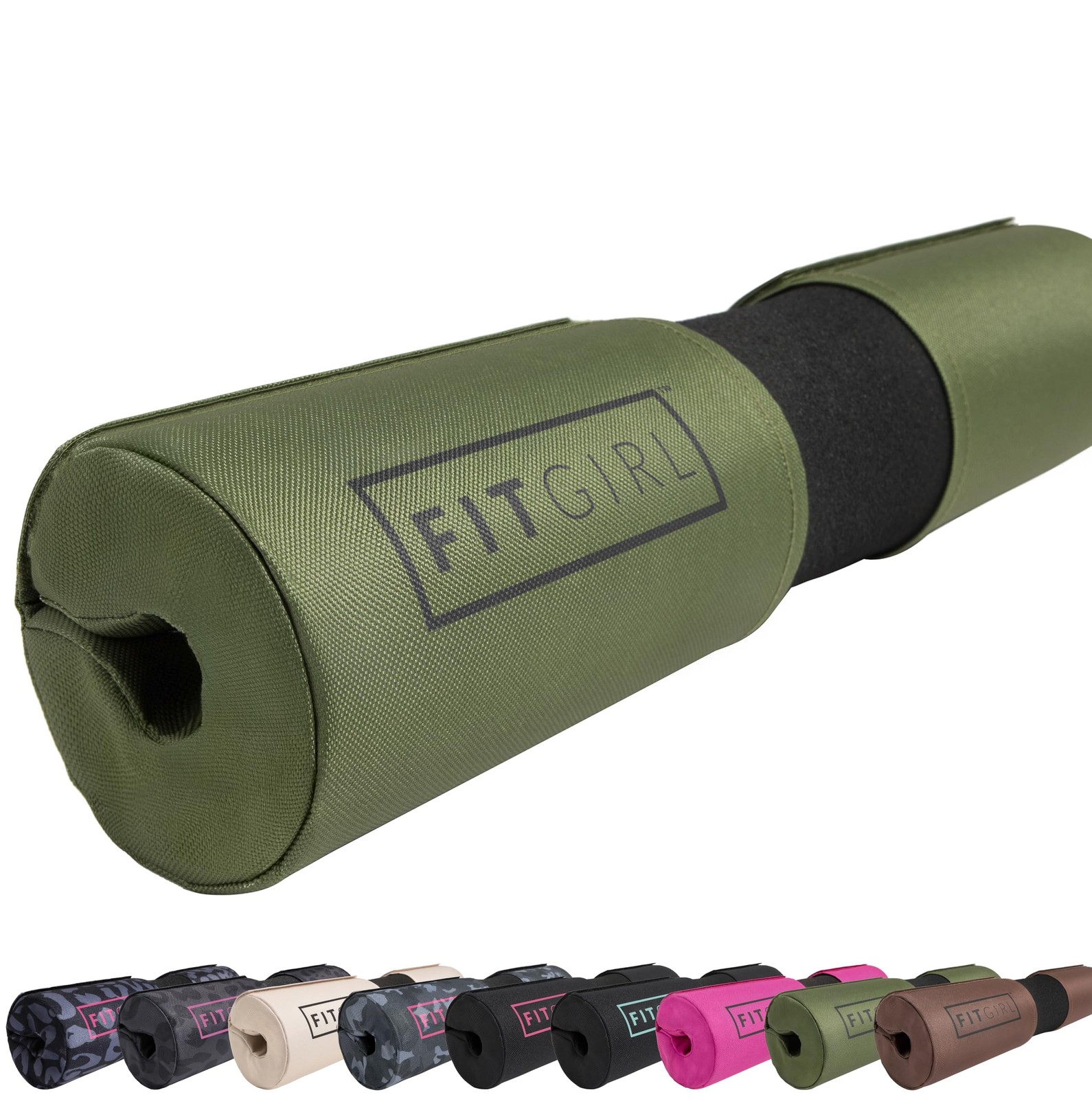 FITGIRL - Squat Pad and Hip Thrust for Leg Day, Olive Green (Deluxe)