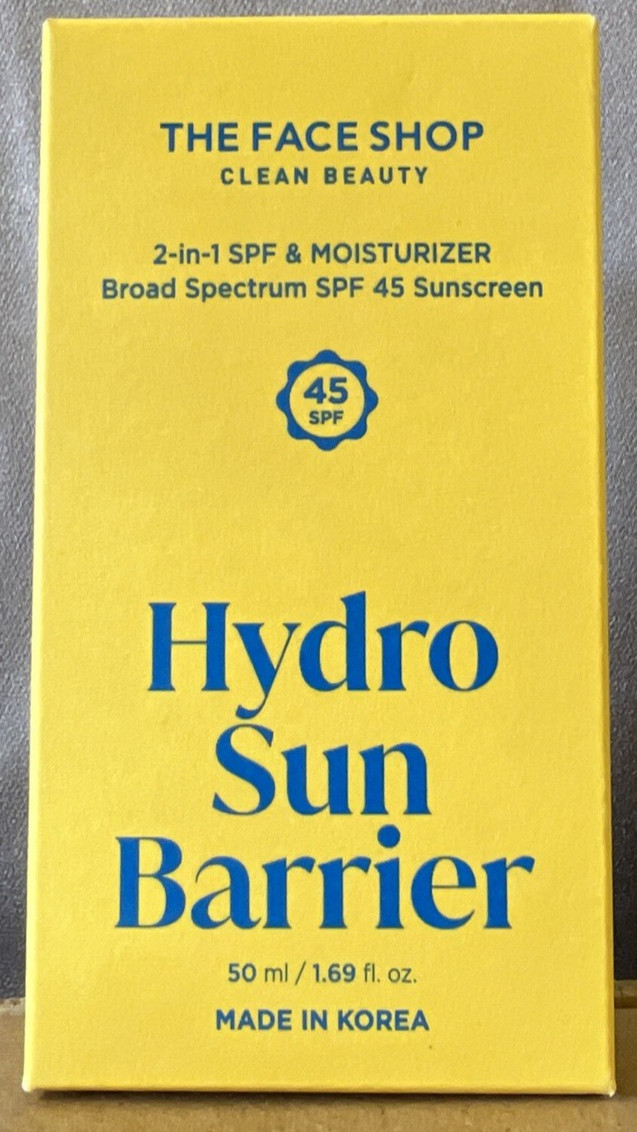THE FACE SHOP Hydro Sun Barrier 2-in-1 Sunscreen & Moisturizer exp 1/27