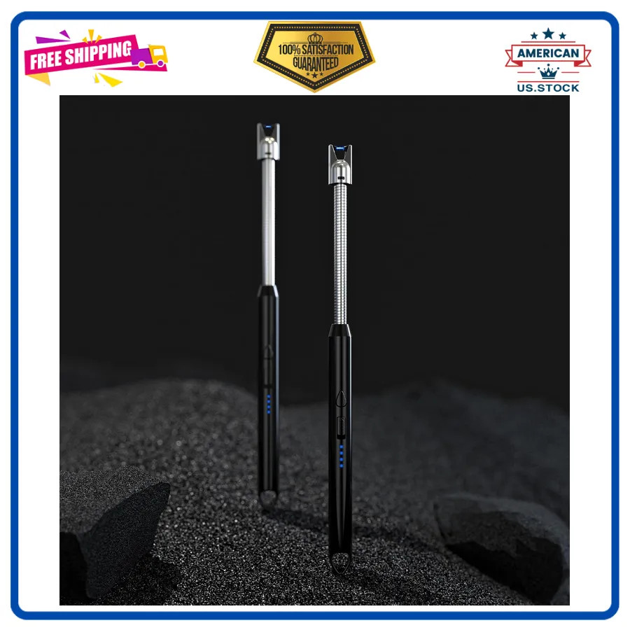 2 Pack Electric Arc Candle Lighter USB Rechargeable Flexible Neck Flameless