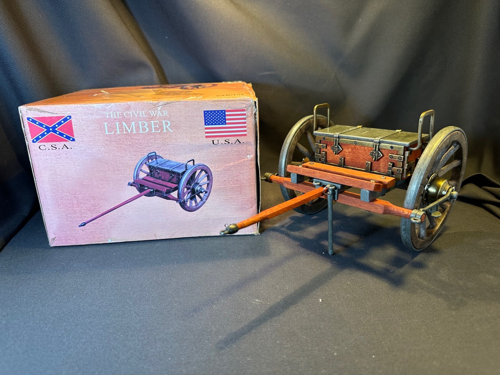Civil War Limber CAN-103 For Replica Cannons New Open Box