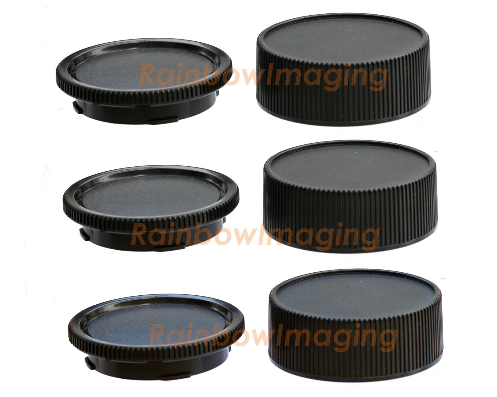 (3 Pcs) Lens Rear Caps Body Covers Leica M Mount M8 M9 M10 Ricoh GXR A12