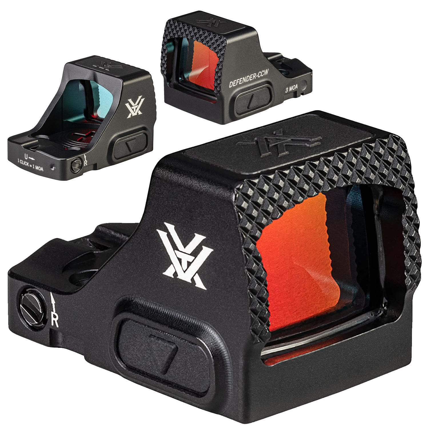 Vortex Optics Defender-CCW 3 MOA Red Dot with Free Camo Forest Hat Bundle