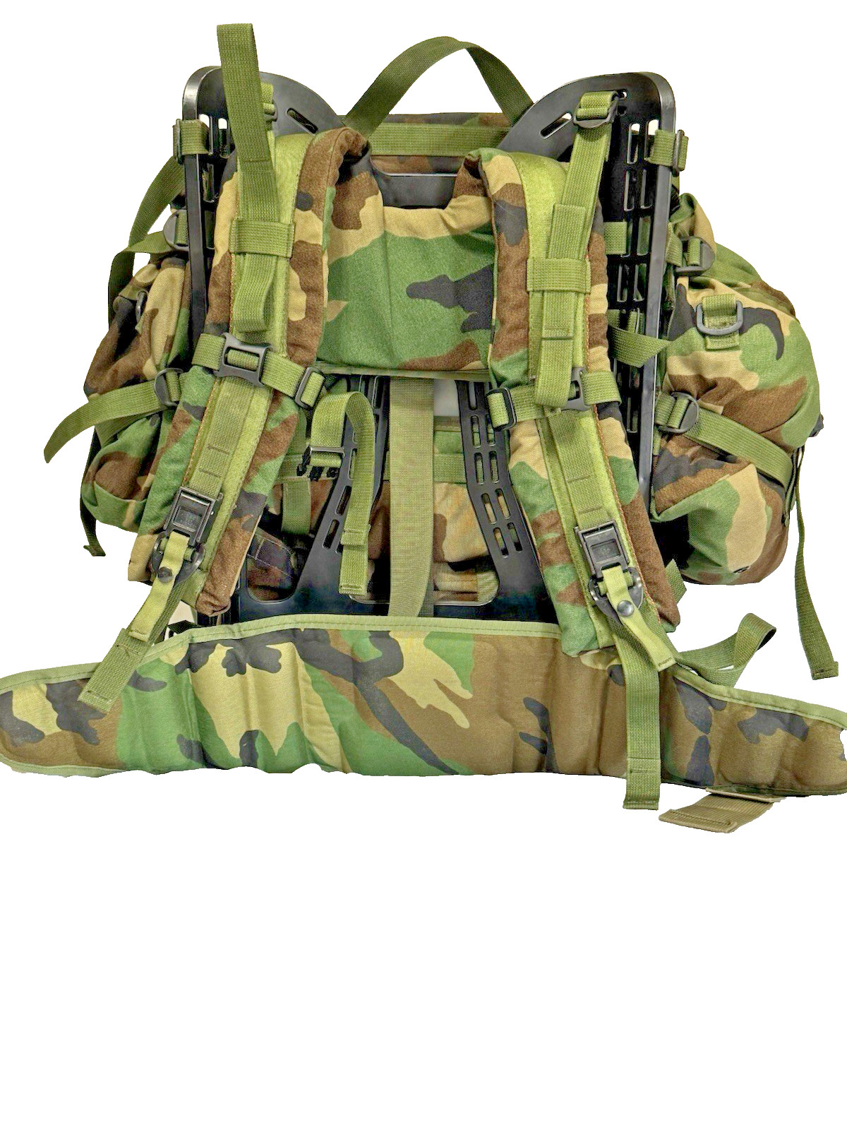 USGI M81 Woodland Camo Molle ii Complete Rucksack Assembly Used Cheap Shipping