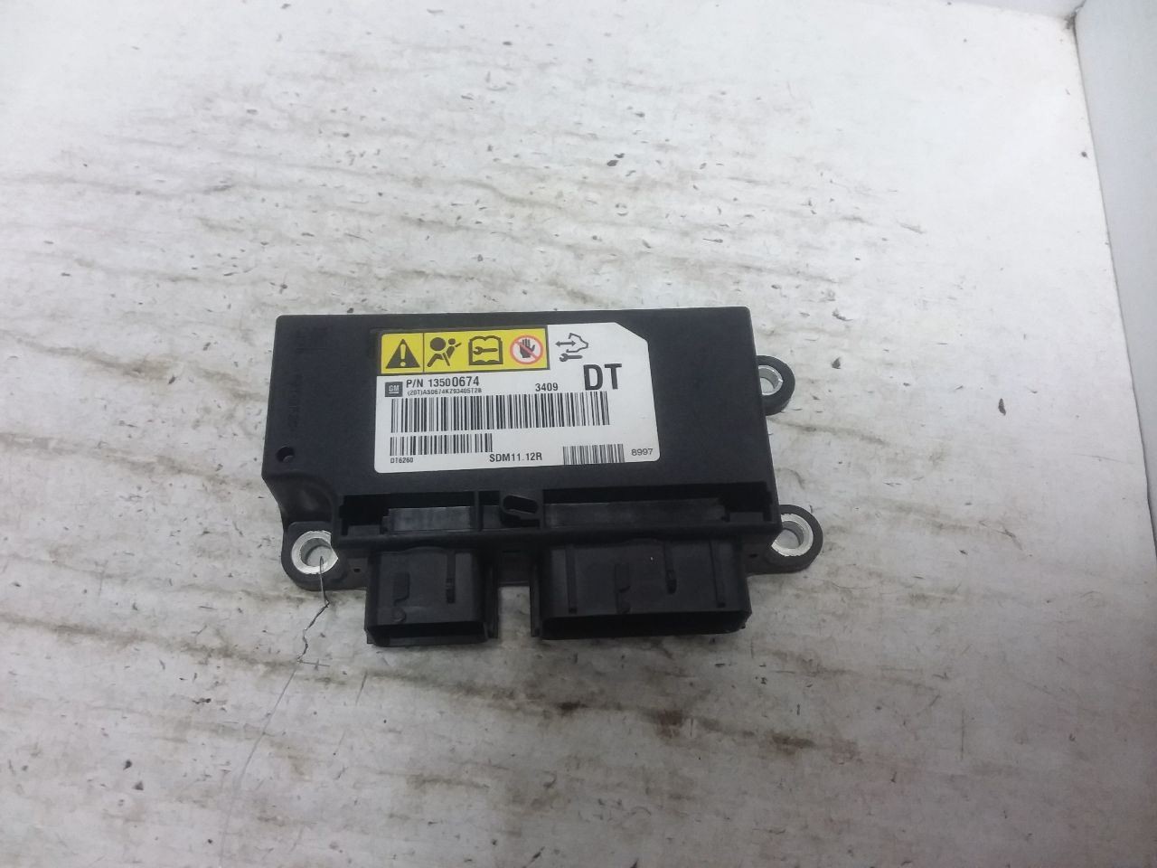 SRS Control Module Below Left Hand Front Seat Fits 10 AVALANCHE 1500 13500674