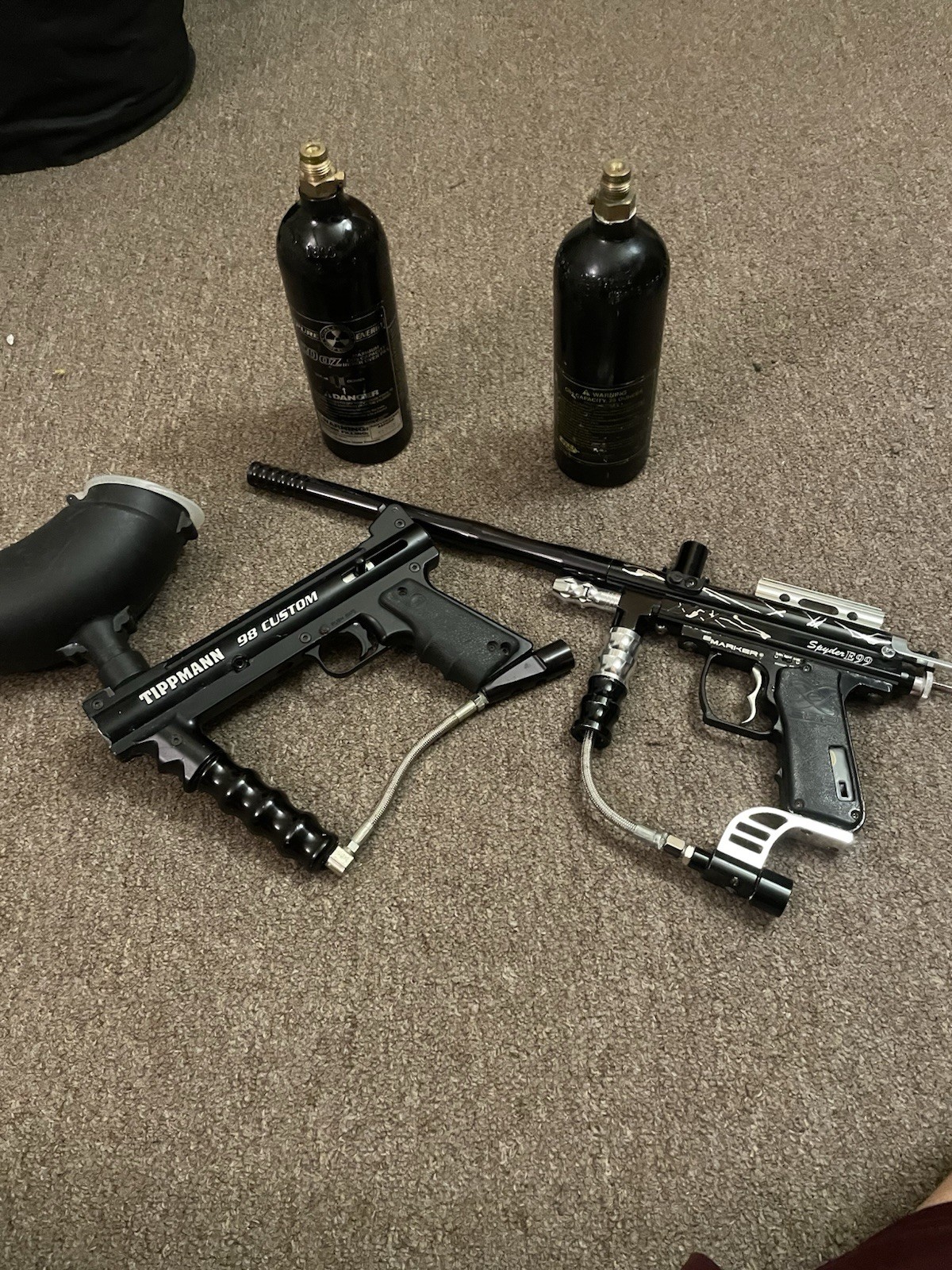 Tippmann 98 Custom And SpyderE99 Fully Functional Battery Included