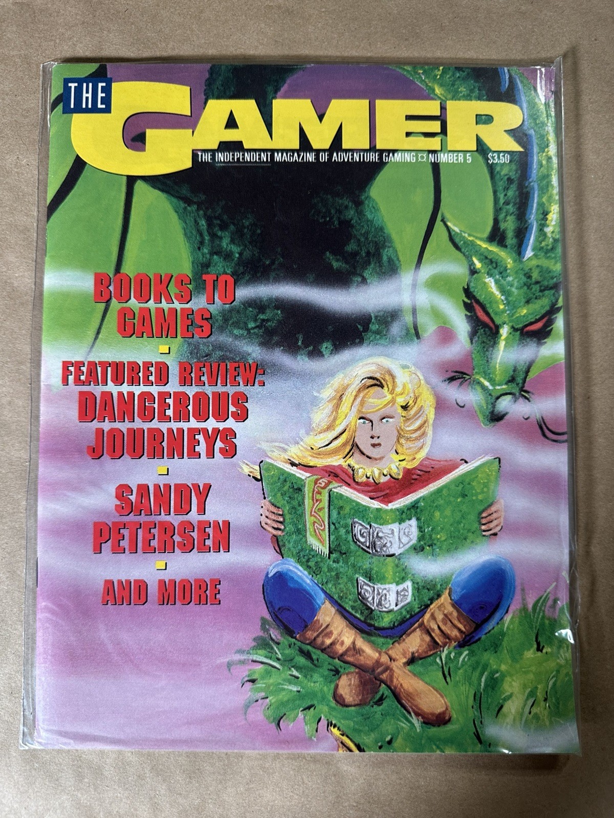 The Gamer  #5 "Profile on Sandy Peterson, Games to Books InPrint Electr Mag VF