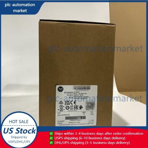 AB 25A-D030N104 PowerFlex 523 15kW (20Hp) AC Drive New Sealed Fast Shipping