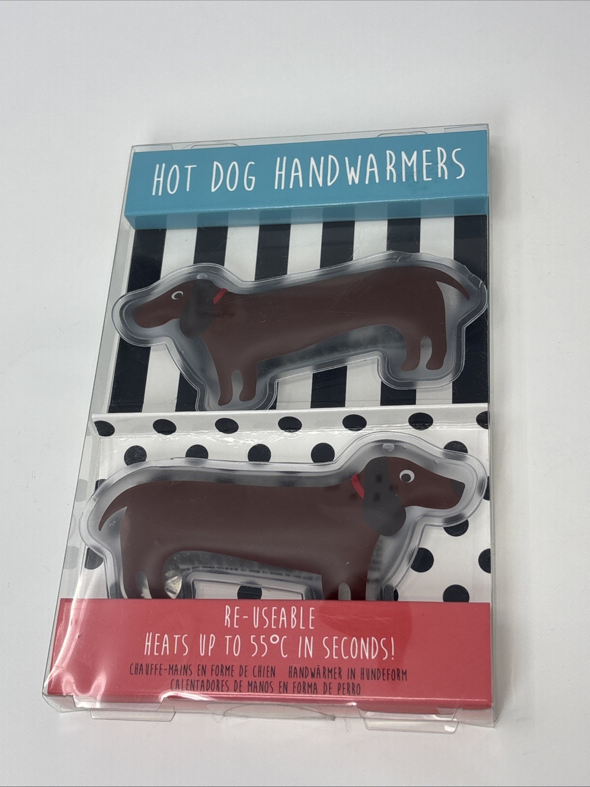 Paladone Hot Dog Warmers Dachshund Dog Reusable hand warmer new NIP