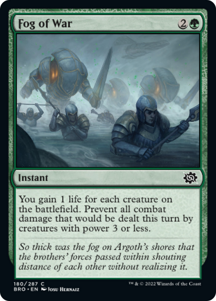 x4 Fog of War BRO MTG 180/287 COMMON M/NM 4x