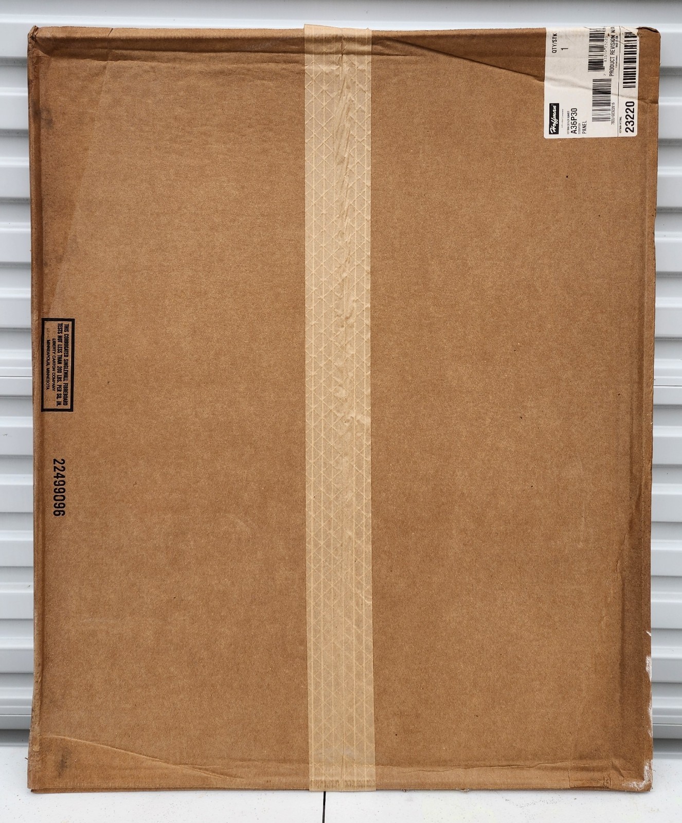 Hoffman A36P30 Steel Back Panel 33" x 27" for 36" x 30" Enclosures