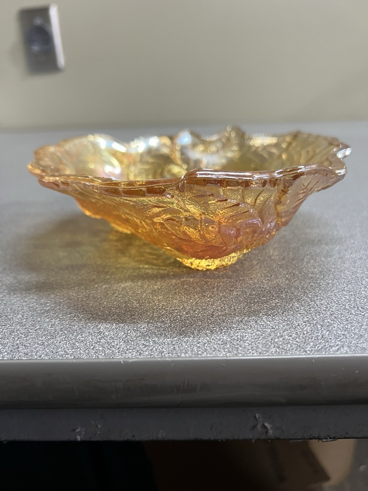 Vintage Indiana Glass Blackberry Carnival Glass Dish