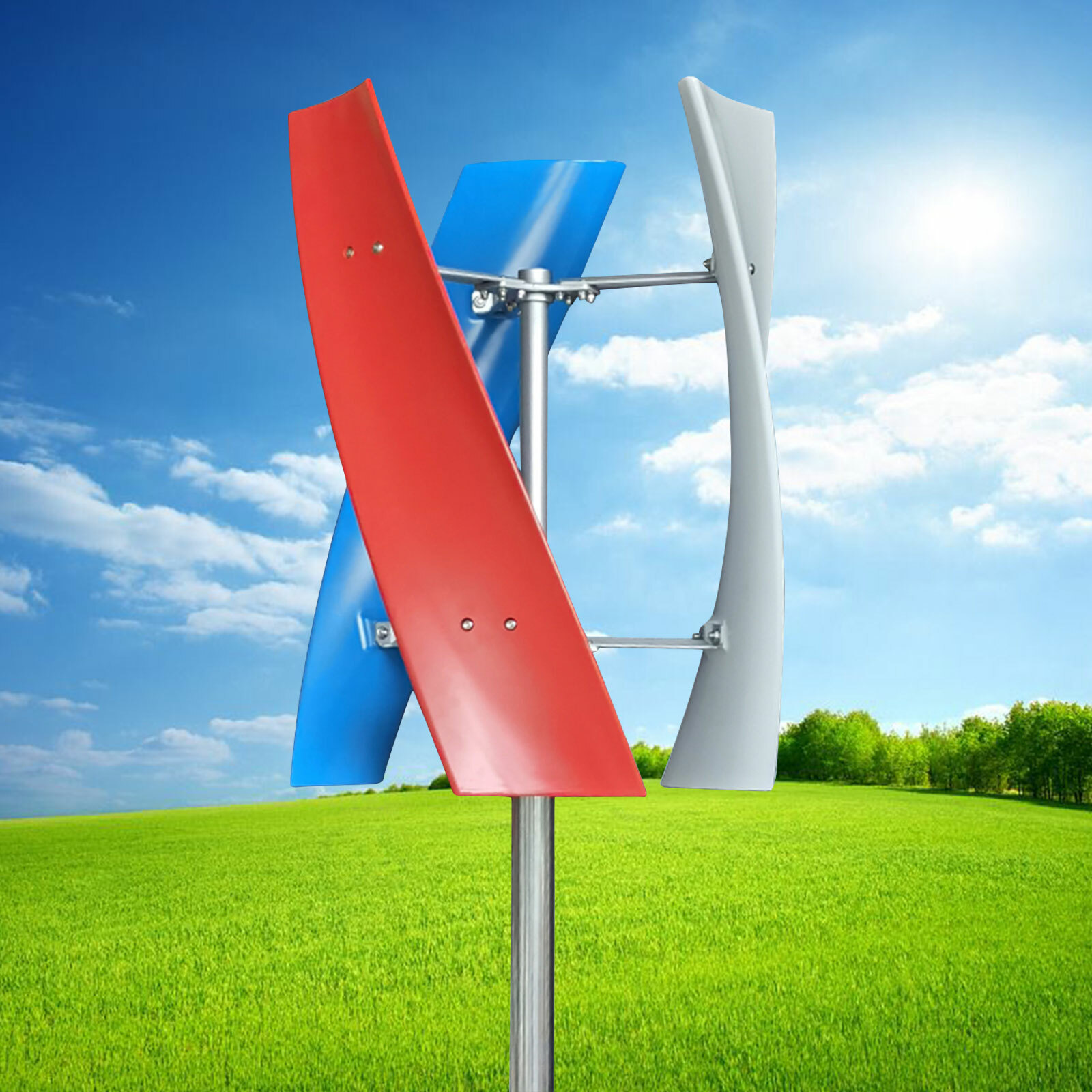 400W DC 12V Wind Turbine Generator Kit with Charge Controller Windmill Power New