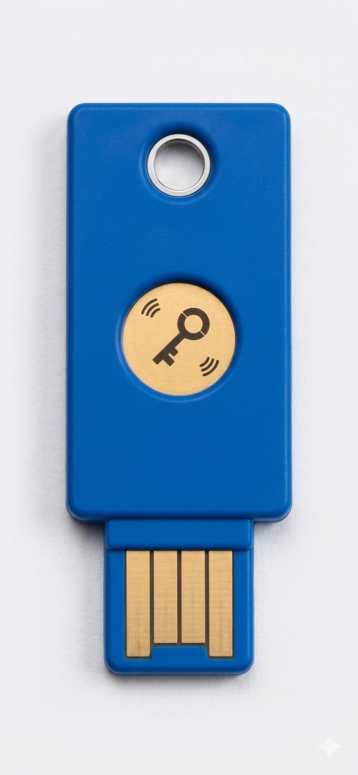 Yubico Security Key NFC - USB-A FIDO2 U2F 2FA Authentication Key - Blue - NEW