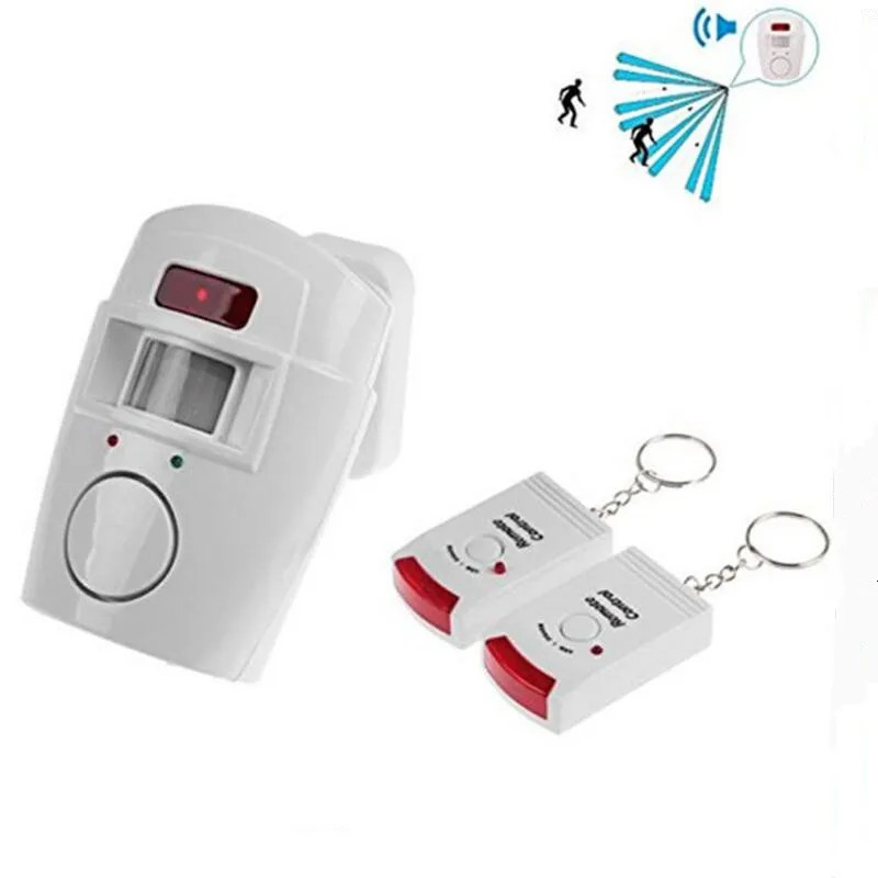 Wireless Alarm with Remote Motion Sensor for Home Security