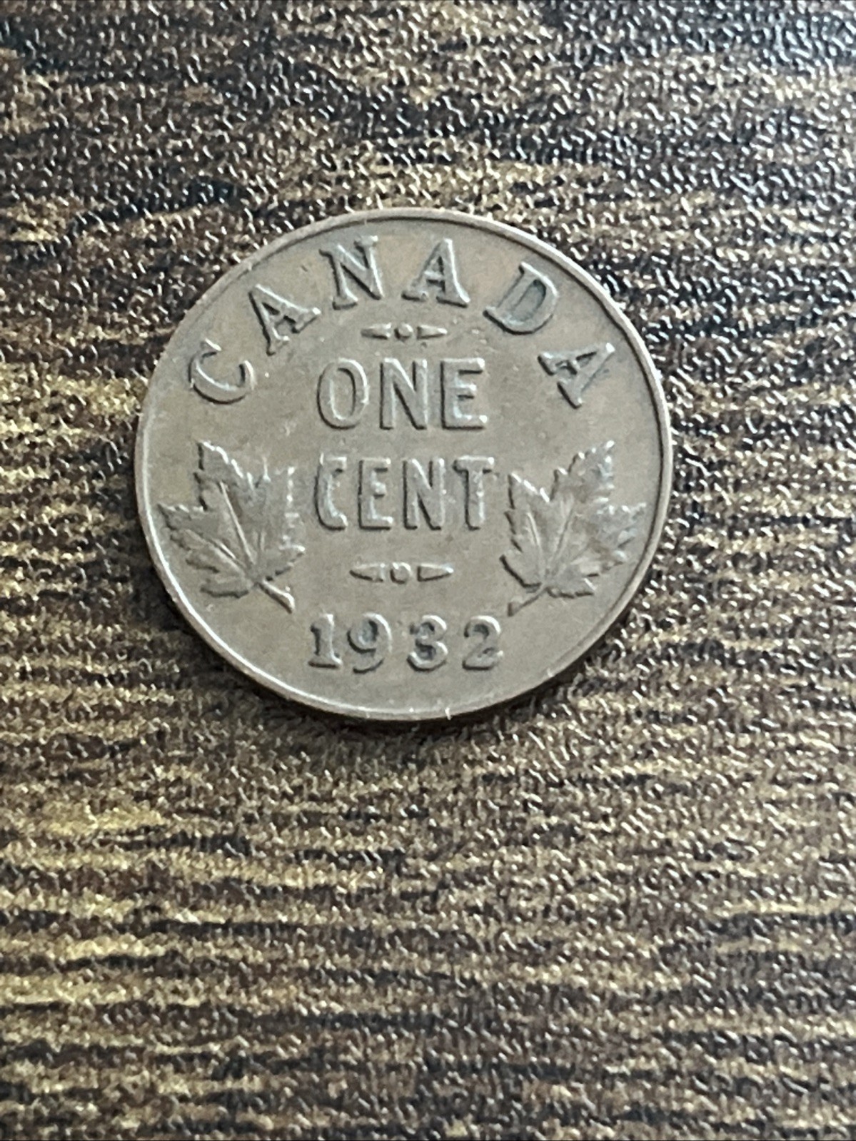 1932 Canada Canadian George V One 1 Cent Actual Coin TB9409*
