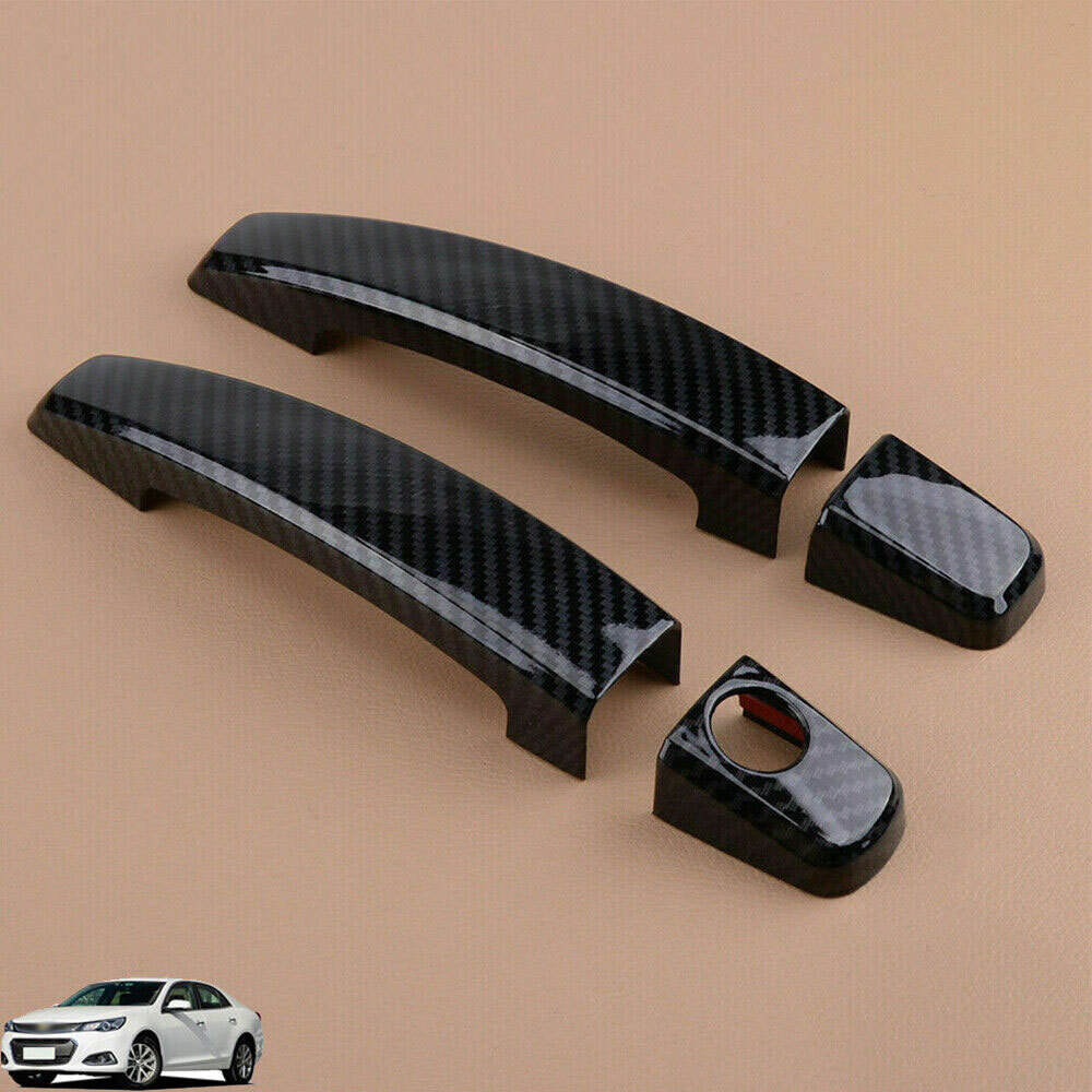 Carbon Fiber Style Door Handle Cover Trim Fit for Chevrolet Camaro 2010-2015 NEW