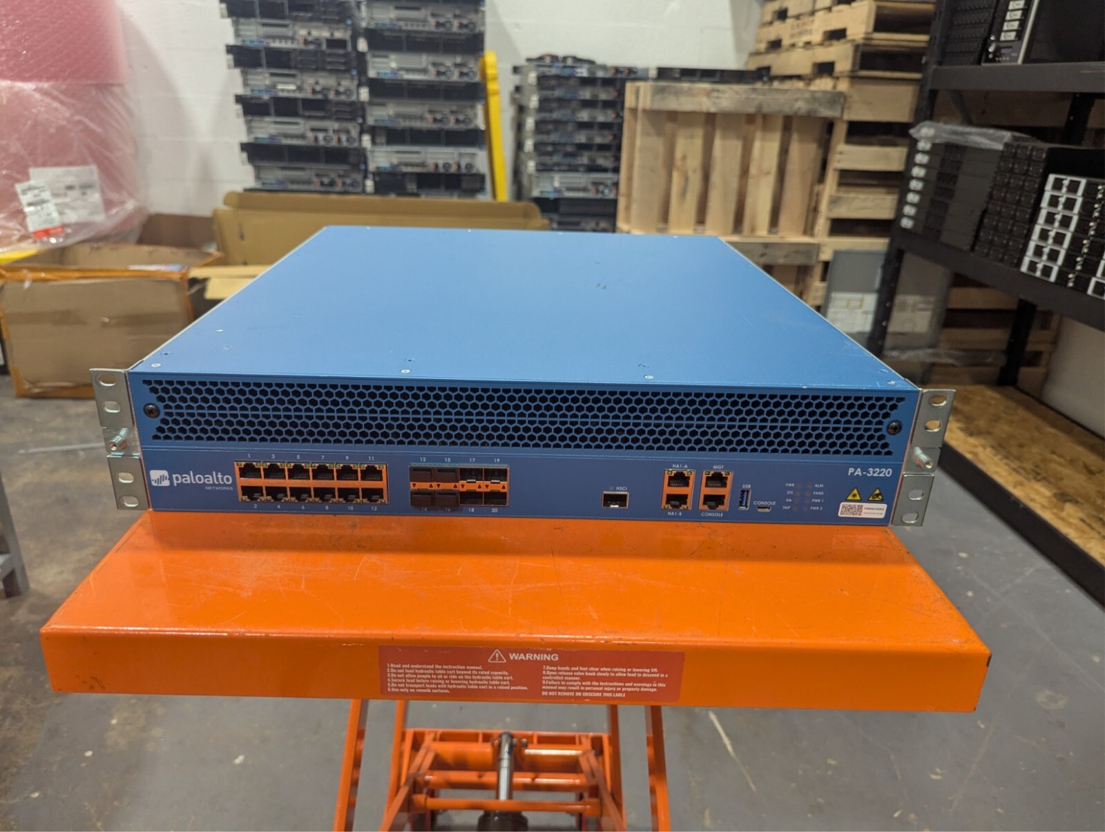 Palo Alto PA-3220 NSA VPN 12X RJ-45 8X SFP+ FWMA810DRC 520-000358-00E 750-000162