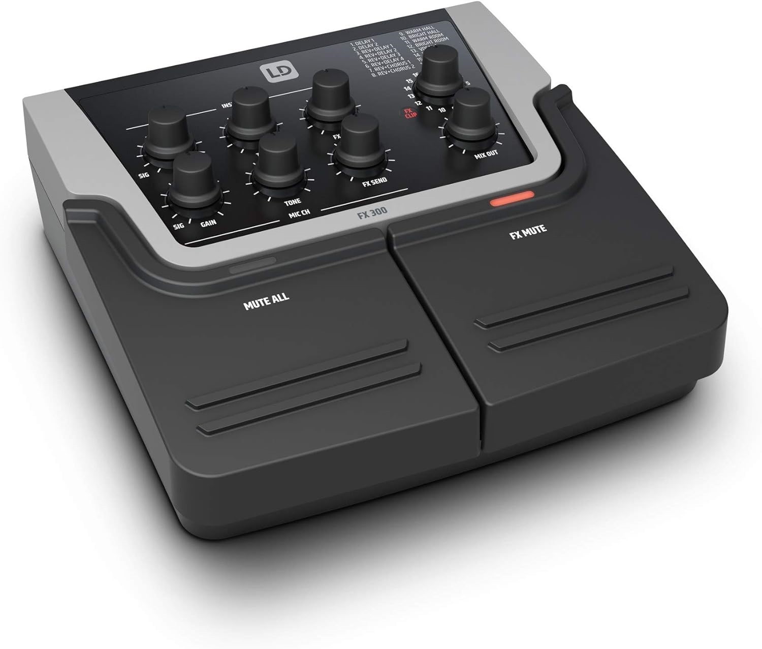 LD Systems FX 300 2-Channel Pedal with 16 Digital Effects