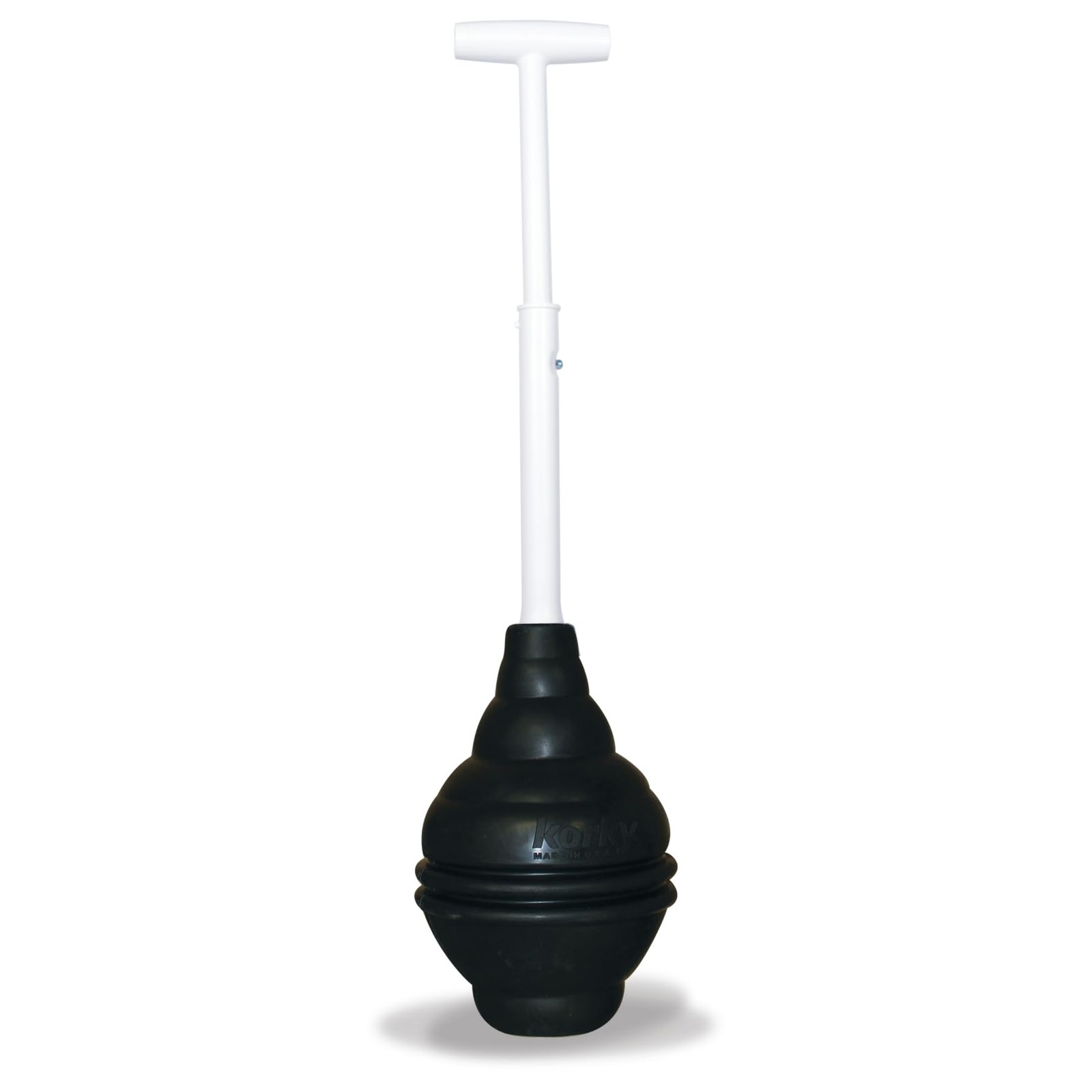 Korky BeehiveMAX Heavy Duty Toilet Plunger - Seals 1 Count (Pack of 1), Black