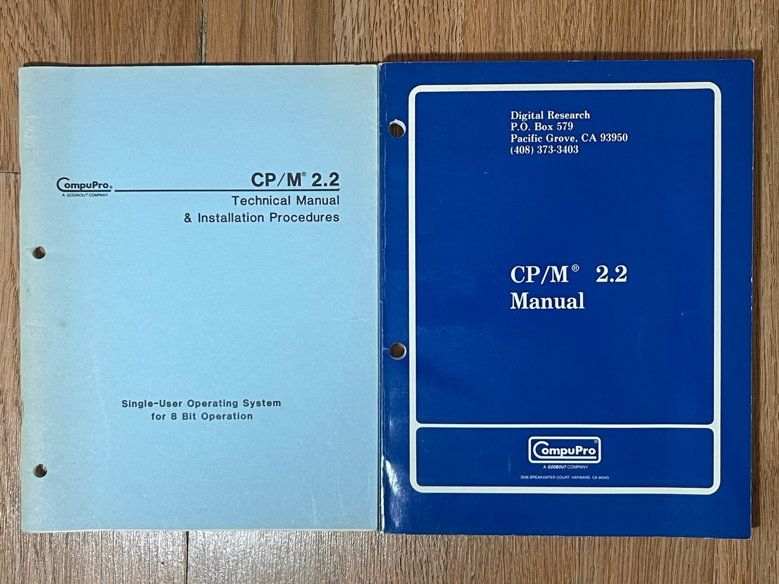 Rare Original Compupro CP/M 2.2 System Master Disk Set W/ Manuals S-100