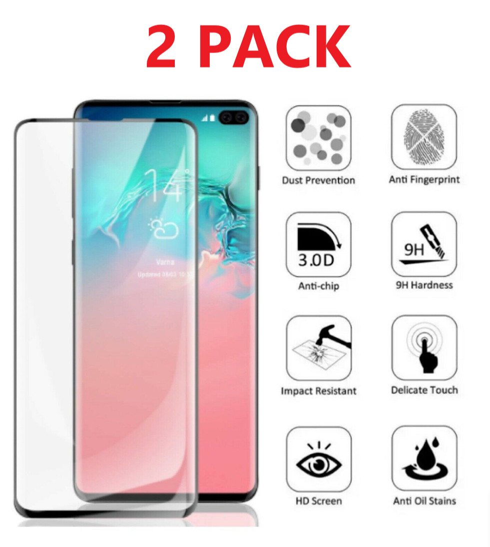 2x Tempered Glass Screen Protector 9H For Samsung Galaxy S10 Note 10/S10 Plus