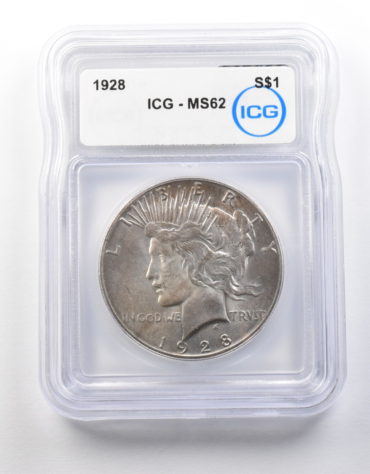 1928 Peace Silver Dollar MS62 ICG *8698