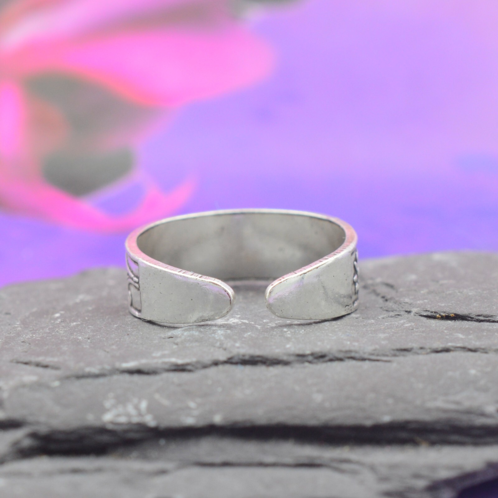 Sterling Silver 925 Sunflower Toe Ring