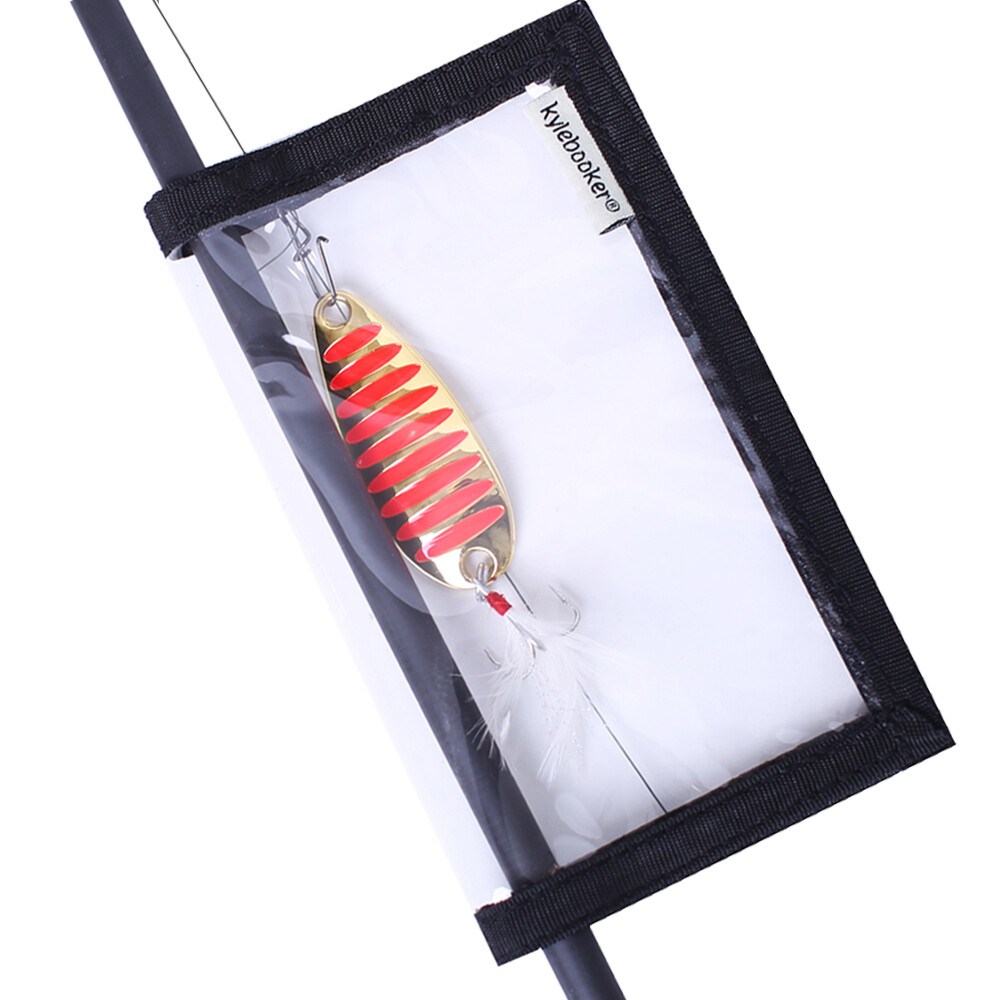 Kylebooker Lure Wraps Two Sizes PVC Clear Window includes 4 Lure Wraps