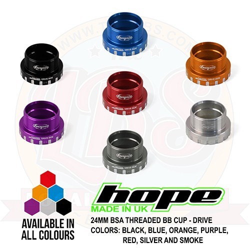 Hope BSA 24mm Threaded Bottom Bracket Cup - All Colors - New