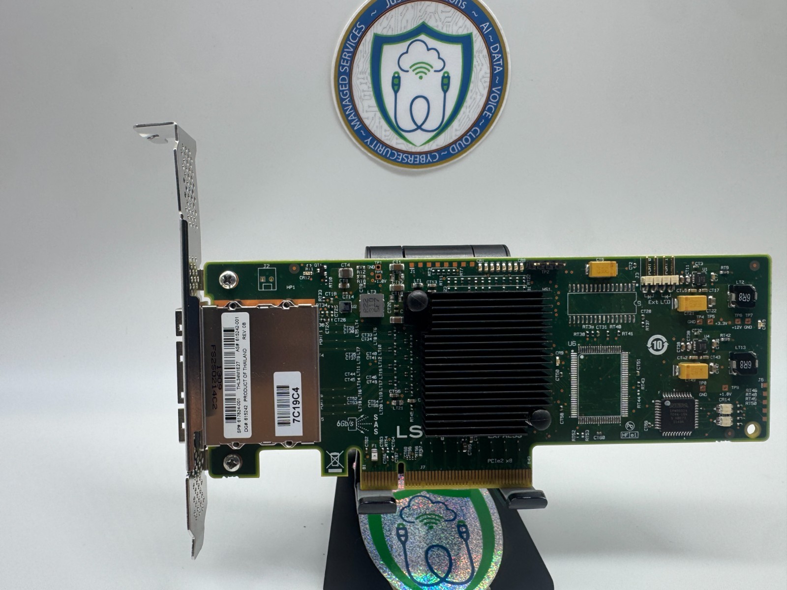 HP 617824-001 6G Dual Port HBA Card SAS9200-8e HP FH Bracket 615242-001
