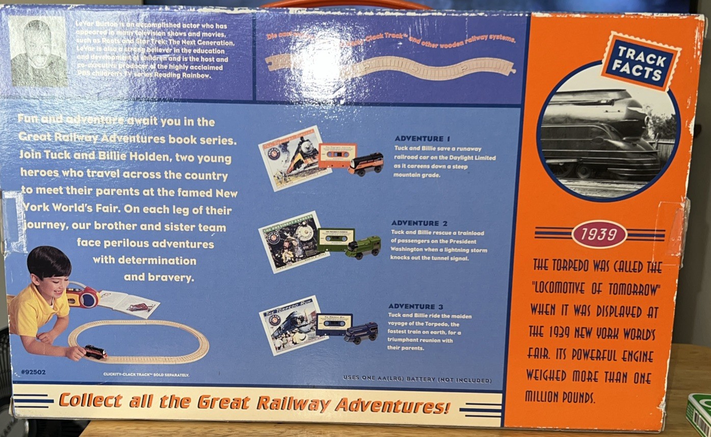 Lionel Great Railway Adventures Torpedo Run - Train/Book/Cassette