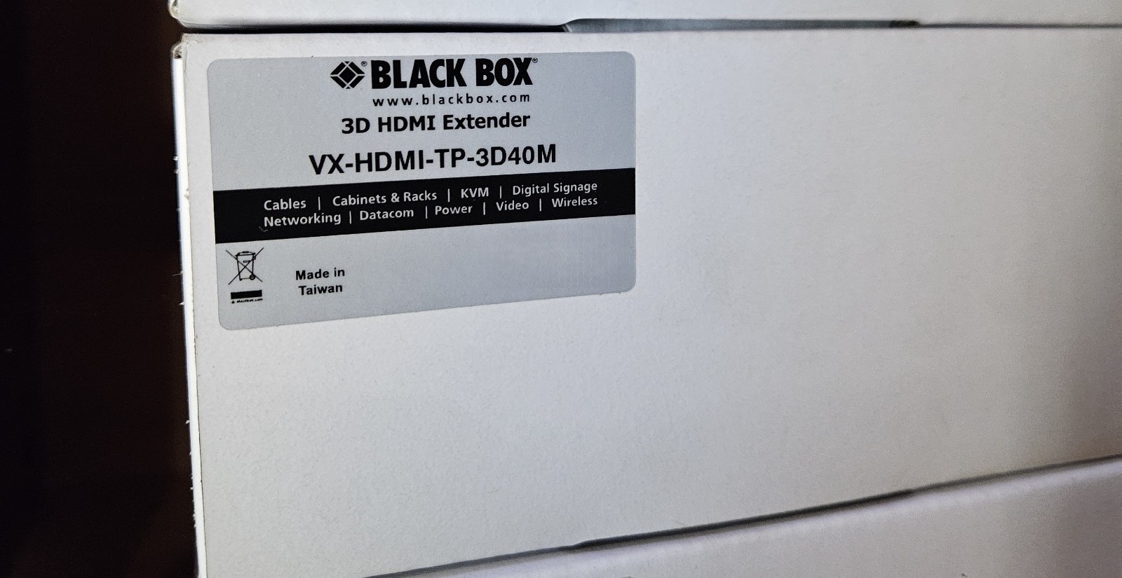 BLACK BOX 3D HDMI EXTENDER VX HDMI TP 3D40M CAT POWERED NEW IN BOX FREE SHIP