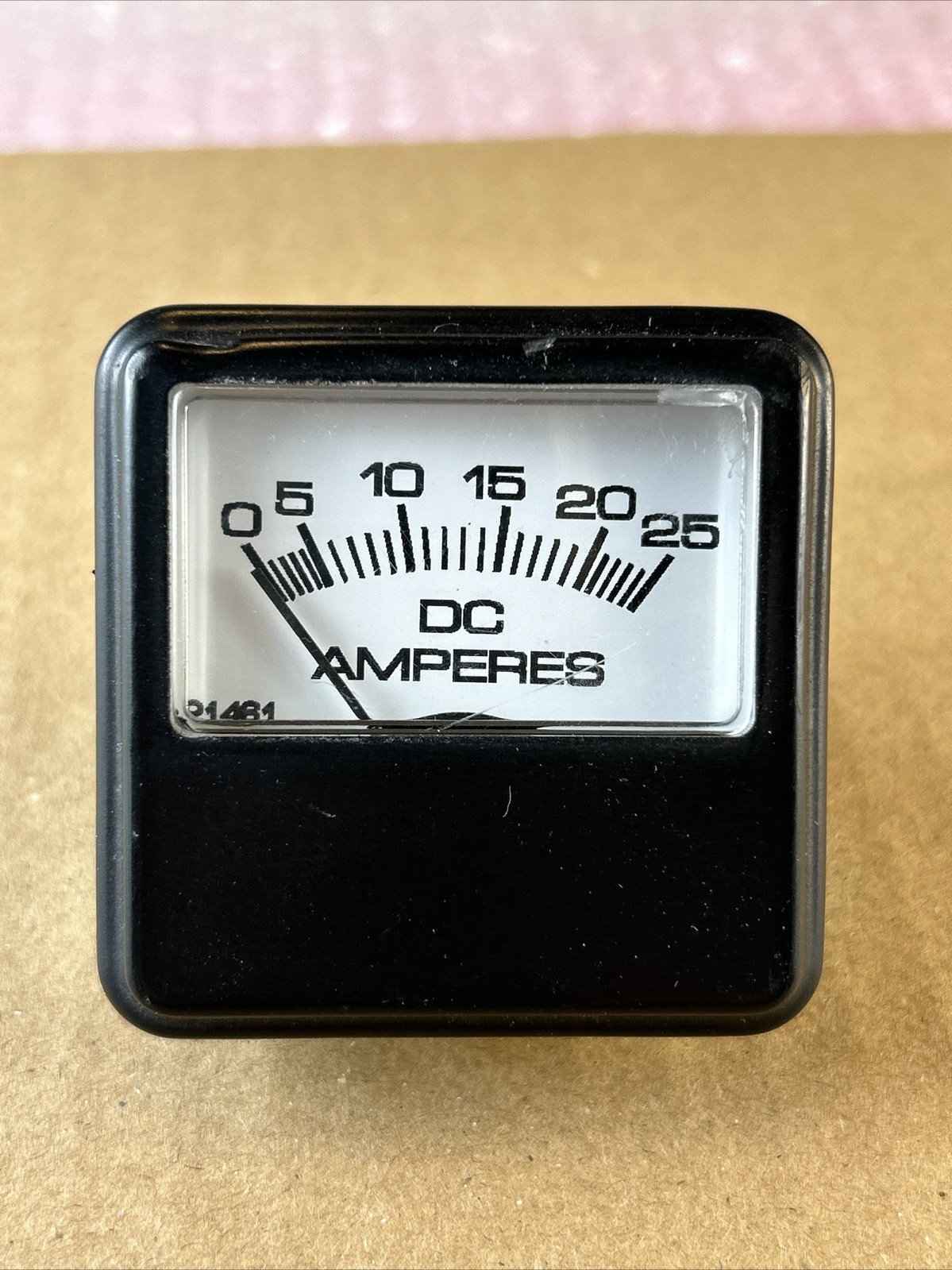 Prime DC Amperes Panel Meter, 0 - 25 Amps, 2.5" x 2.5"