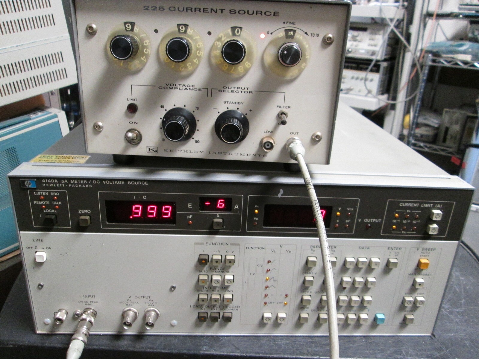Keithley 225 Current Source nA to mA TESTED OK Pos/Neg polarity, 100V compliance