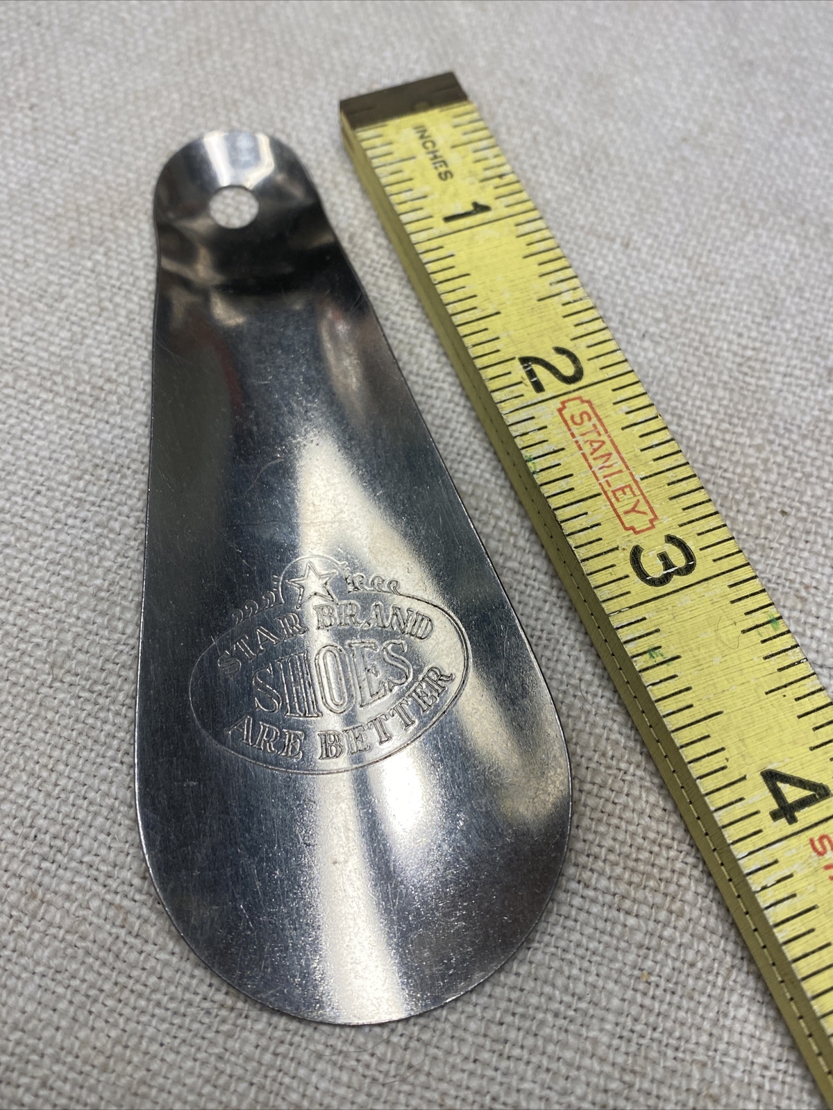 VintageShoe Store Adverting Antique Shoe Horn Star Brand Shoes Are Better