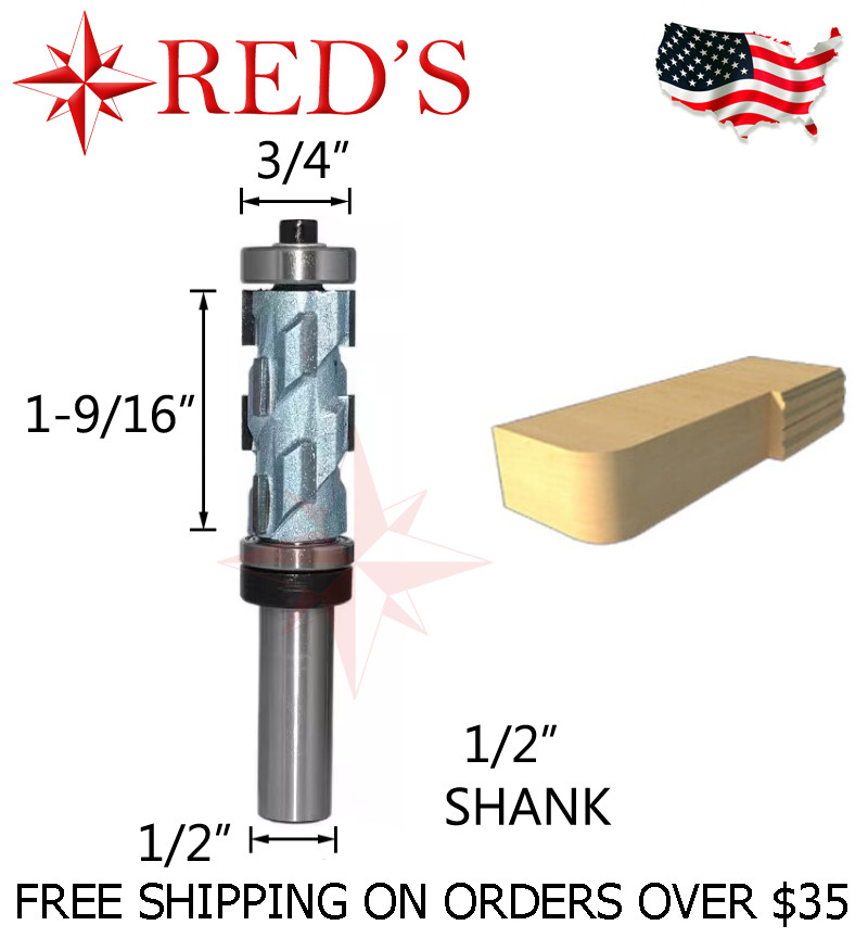 Tideway I RC01141225 3/4"X1-9/16" Spiral Carbide segmented 1/2 shank router bit