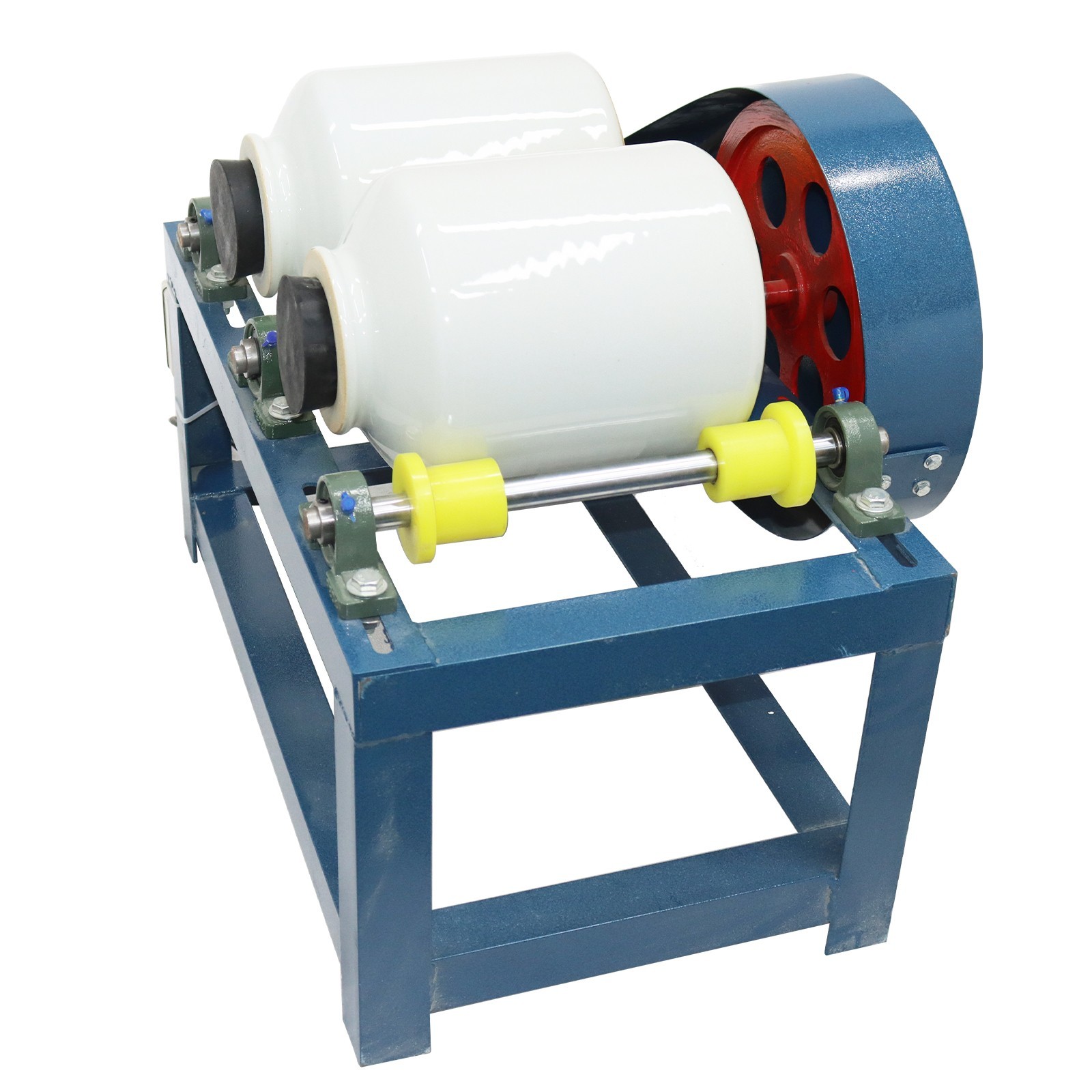 Horizontal Ball Mill Lab Fine Grinding Machine 5L Double Ceramic Jar 300 Mesh