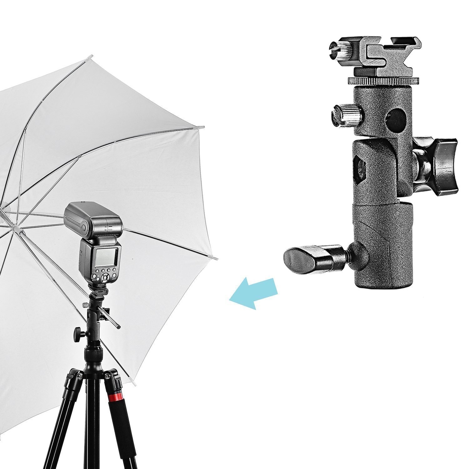 Professional Flash Adapter with Adjustable Mounting Options Ensured Stability