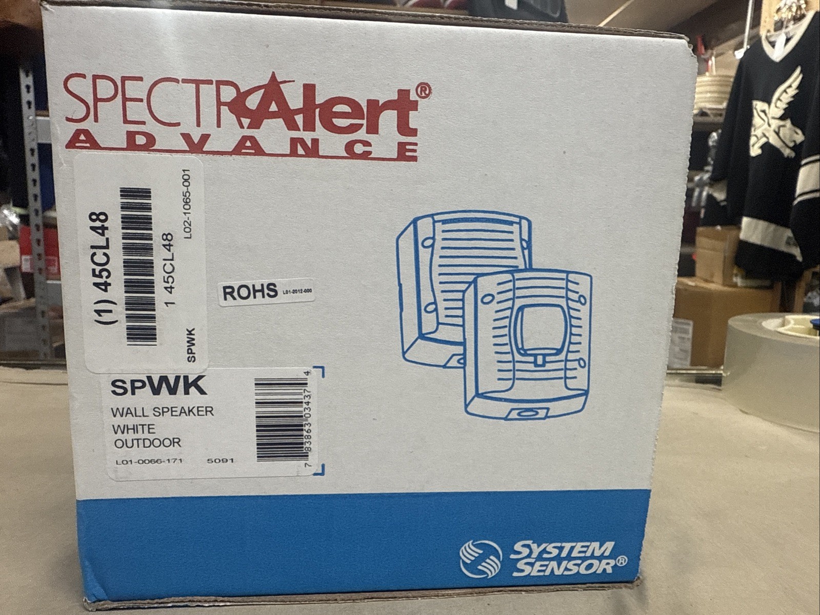 System Sensor SpectrAlert Advance SPWK Outdoor Wall Speaker White New