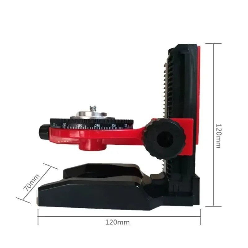 1/4-inch L-shaped Multi-Function Mount Ceiling Mount Base with Laser Level