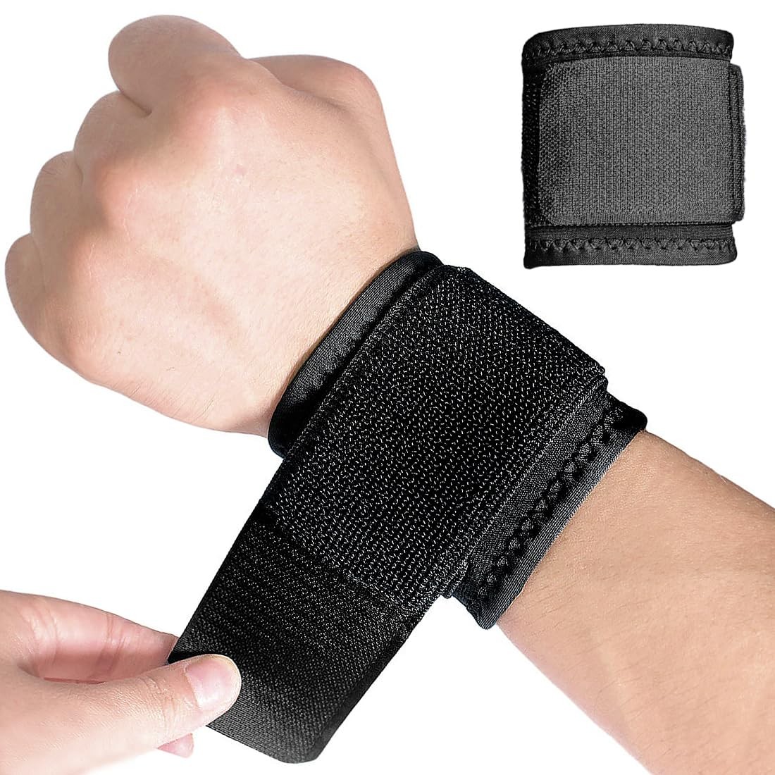 2 Pack Wrist Brace, Wrist Straps for Carpal Tunnel for women and men, Wrist
