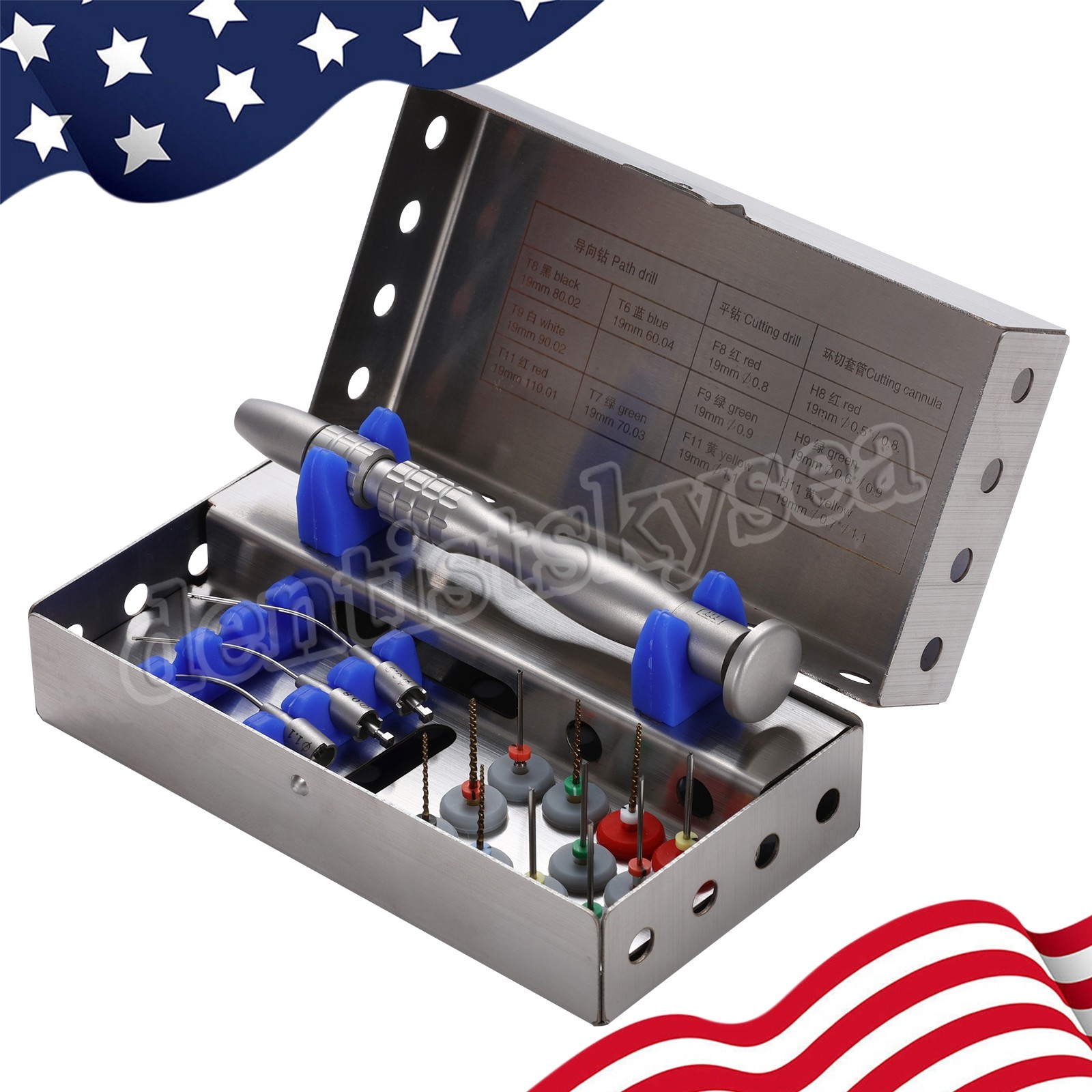 Dental Broken File Extractor Endodontic File Removal System Kit Endo Root Canal