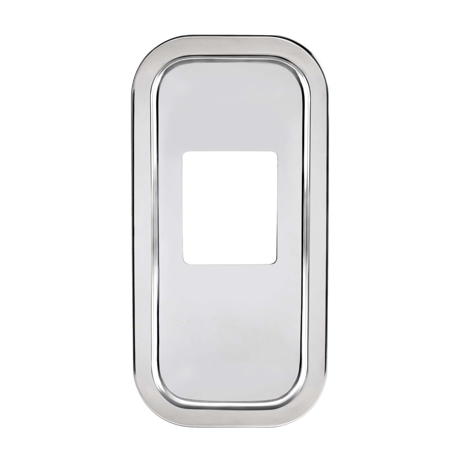 Peterbilt Shift Plate Cover in 304 Stainless Steel with 5 3/4" x 4 7/8" Opening